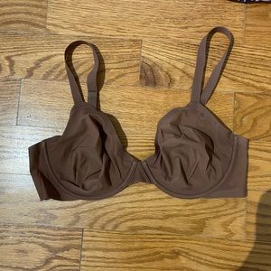 Skims brown mesh bra